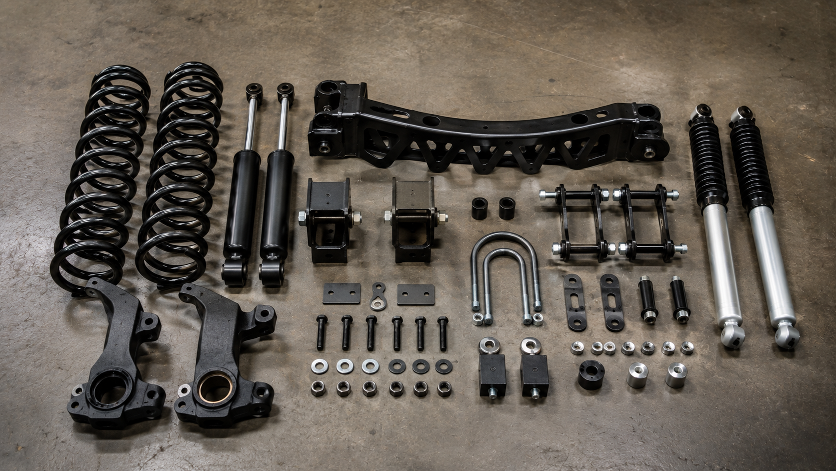 Chevy Silverado lowering kit parts