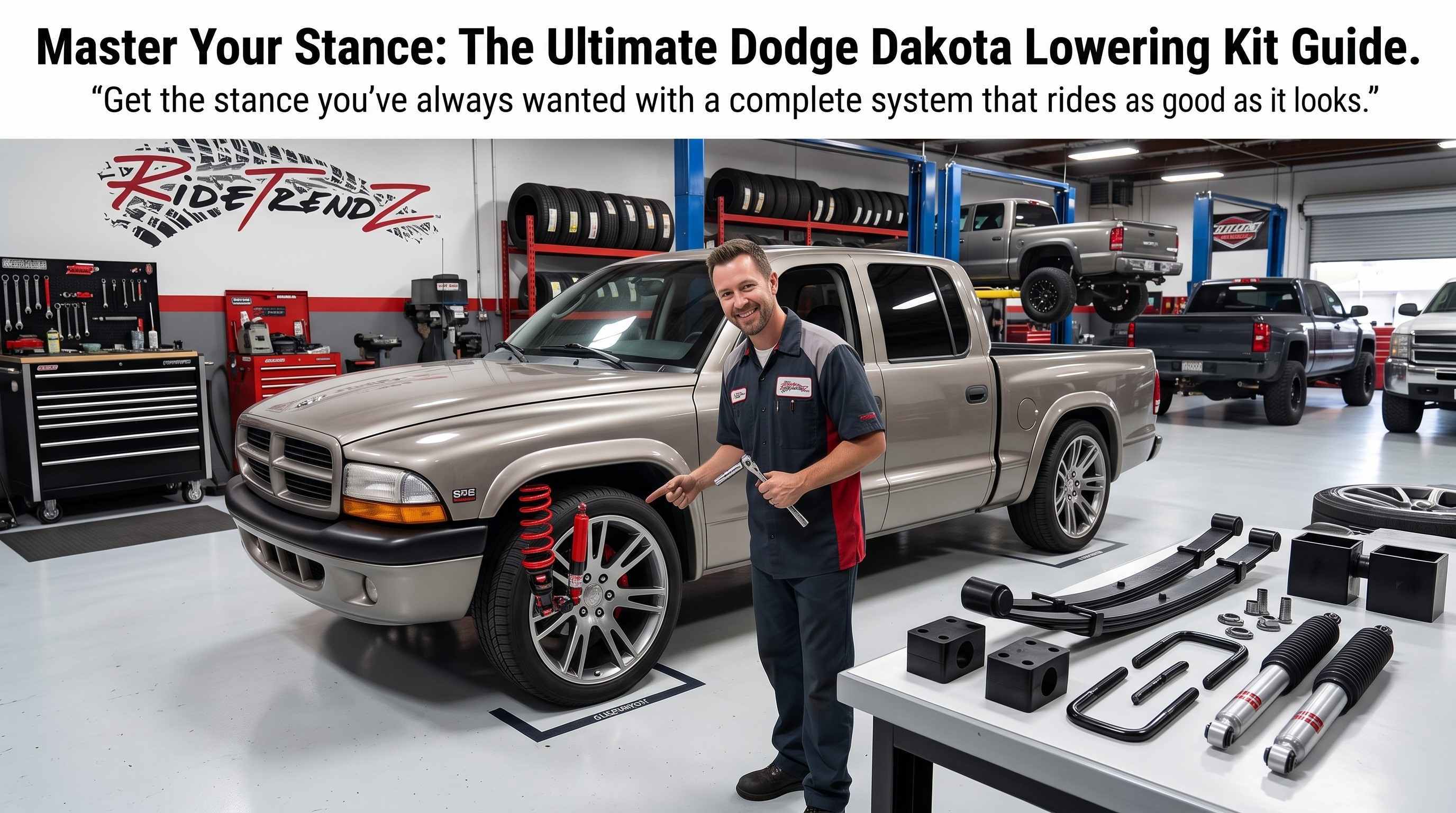 Front Drops, Coil Springs, Drop Spindles & Control Arms for Your Dodge Dakota