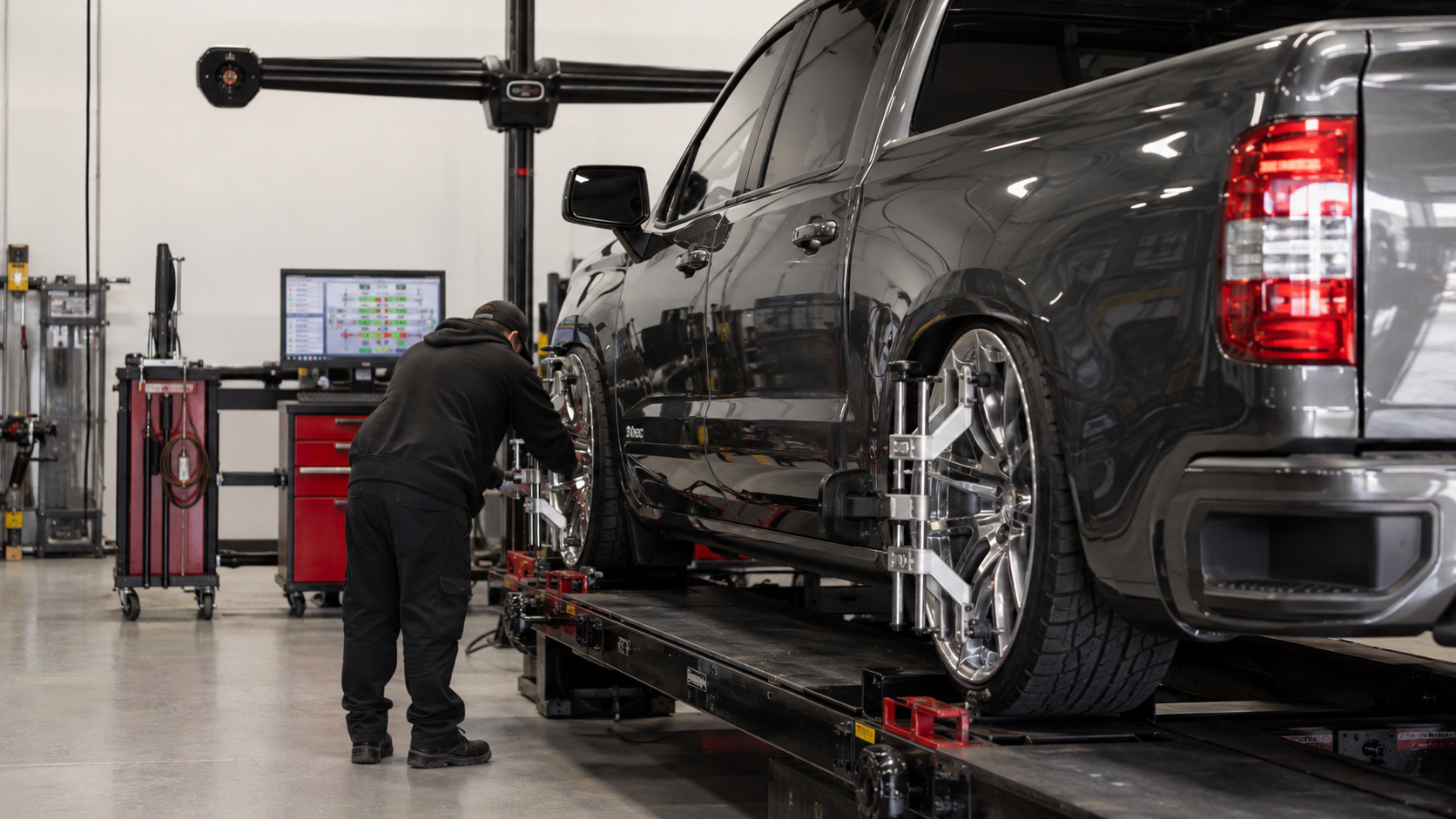 Wheel alignment on lowered Silverado